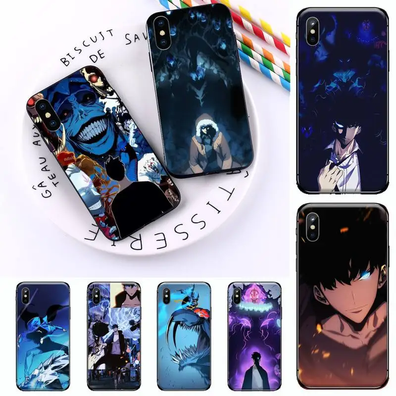

Japan anime solo leveling Phone Case For iphone 12 11 13 7 8 6 s plus x xs xr pro max mini