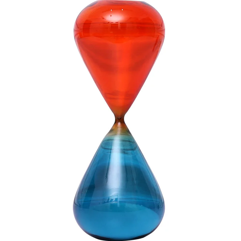 

Nordic streamer glass hourglass ornaments, creative home desk time timer decoration, personalized gifts for children and family