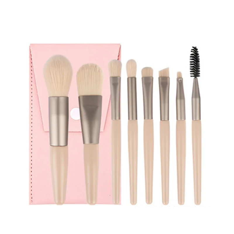 

new Portable Travel Mini Makeup Brushes Set Eye Shadow Eyebrow Lip Foundation Comestic Tool Brochas Maquillaje Bag Choose