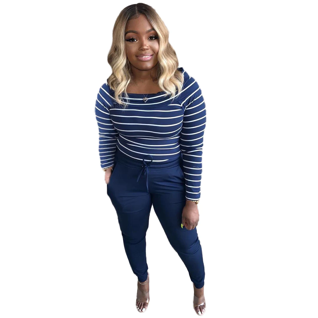 Женский спортивный костюм комплект из двух предметов с длинным рукавом и брюками