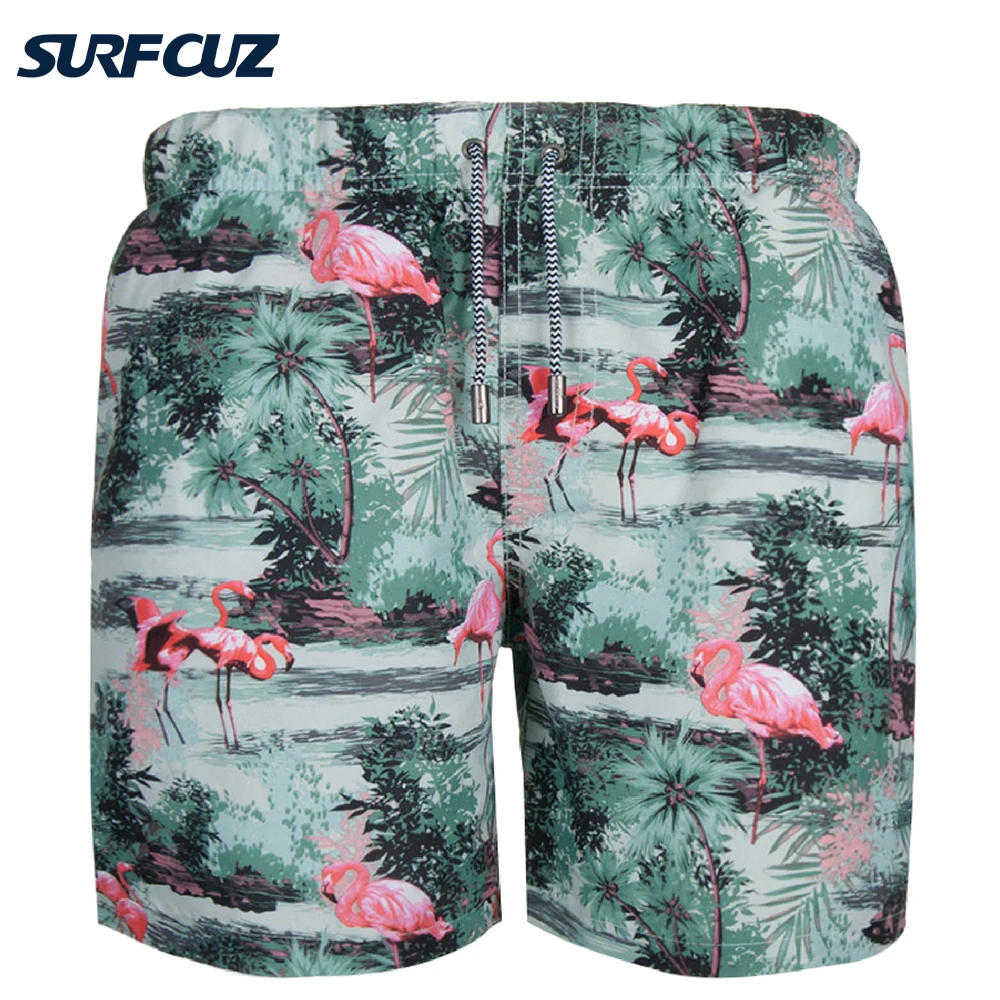 

SURFCUZ Mens Beach Board Shorts Summer Swim Trunks Quick Dry Men Swimwear Bathing Suits Swimming Trunks with Pockets