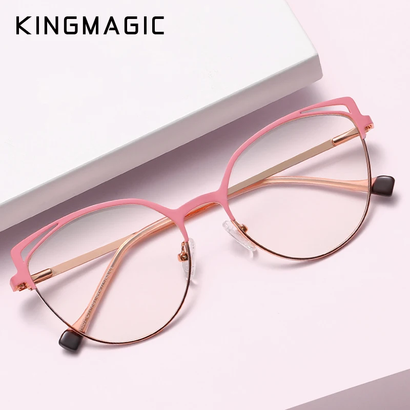 

KINGMAGIC квадратные очки с защитой от синего света, оправы для очков для мужчин и женщин TR90, модные компьютерные очки
