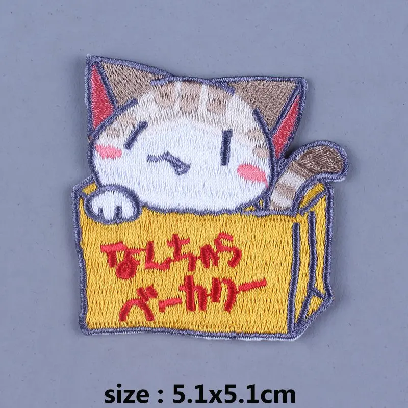 DIY бутиковые нашивки в японском стиле Мультяшные термоклейкие вышитые на одежду