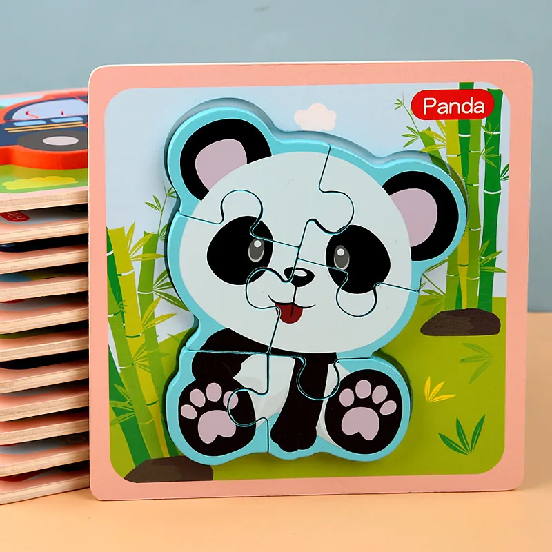 Игрушки Монтессори Развивающие деревянные игрушки для детей Раннее Обучение 3D