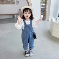 elegant jeans overalls rompers trousers%c2%a0children baby boys girls pants spring autumn toddler kids pocket 2021 high quality