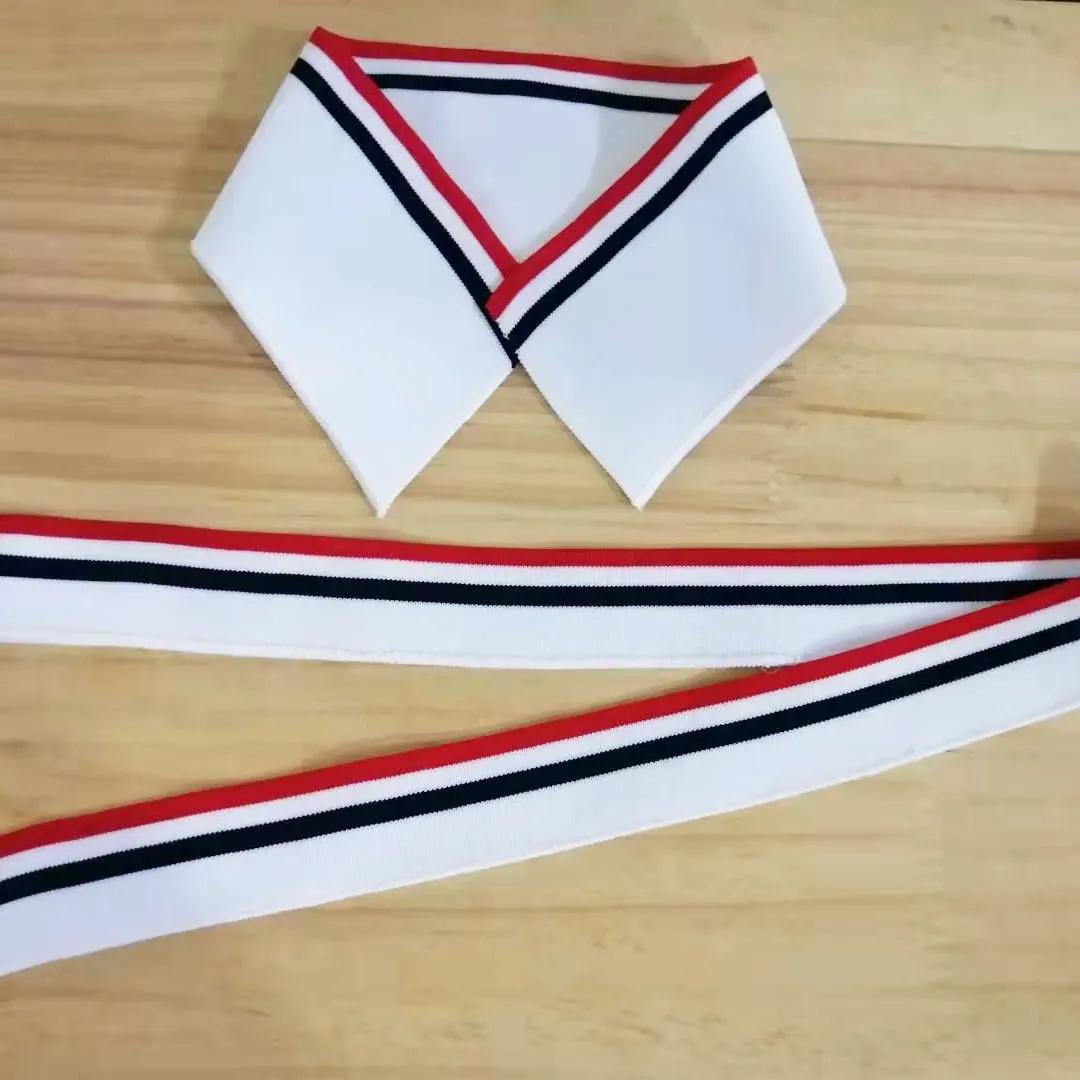 Дешевая белая хлопковая эластичная вязаная резинка для самостоятельной сборки