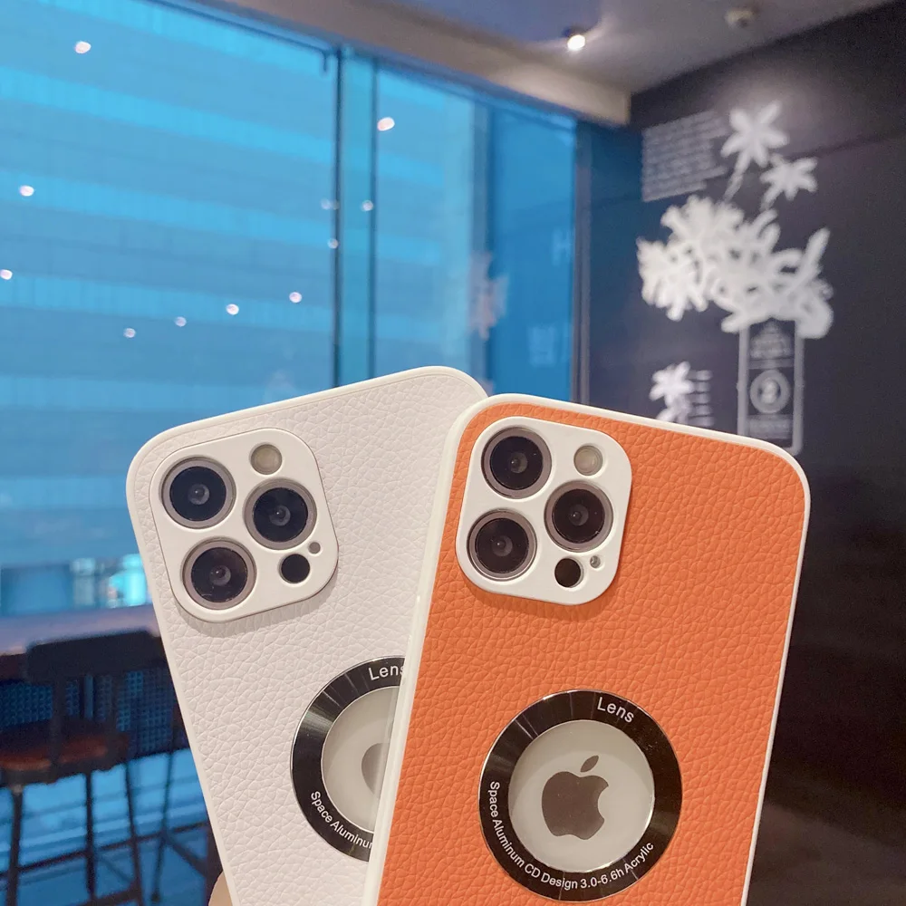 

Fashion Leather Shockproof Phone Case for iPhone 12 Pro 11 Pro MAX XR X XS Max 8 7 Plus SE 2 Soft Silicone Edge Protective Cases