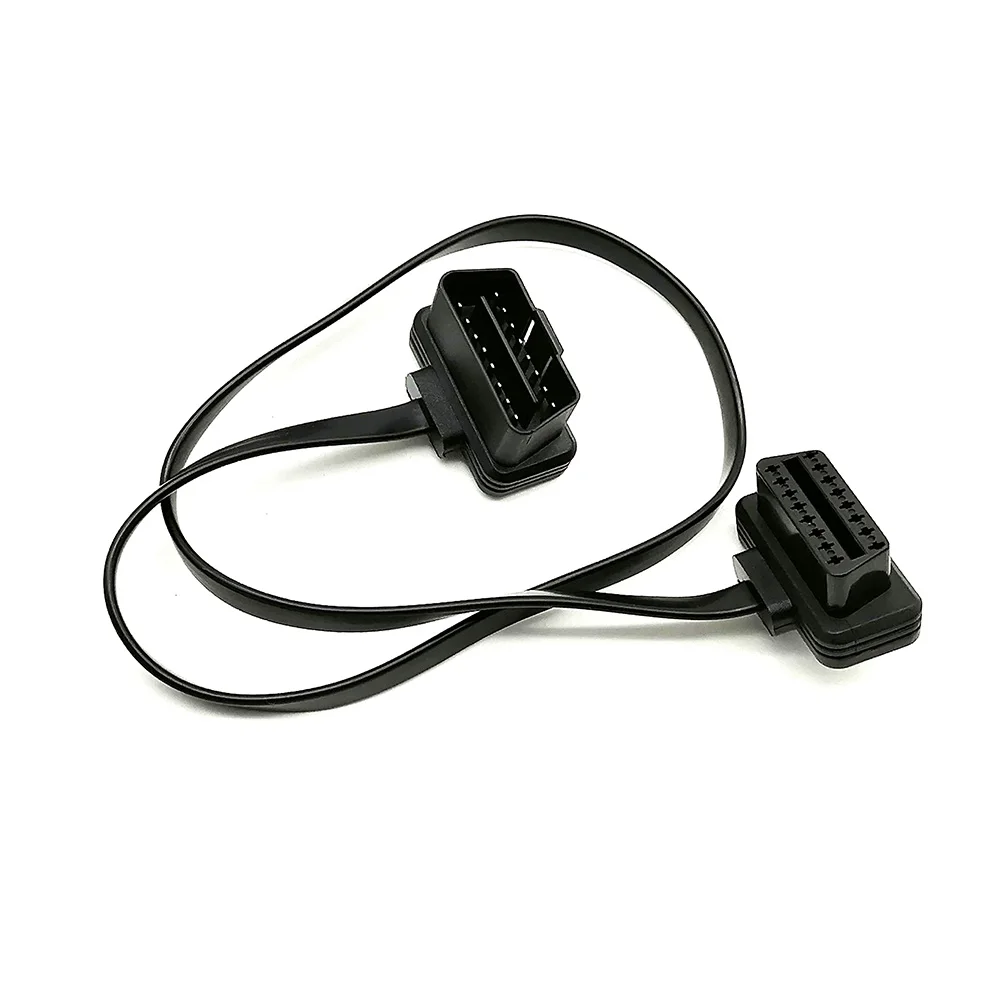 

60 см OBD16pin штекер-двойной гнездо OBDII OBD 16 Pin для ELM327 удлинитель кабеля OBD кабель ODB2 16 pin OBD