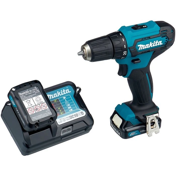 Дрель-шуруповерт MAKITA DF333DWYE + набор бит D-30651-12 1.5Ач с двумя аккумуляторами [df333dwye promo]