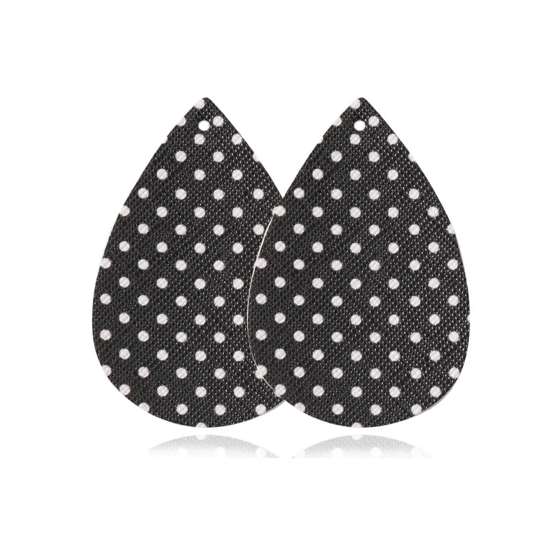 10 шт./лот серьги в горошек из искусственной кожи аксессуары 2020 красные черные