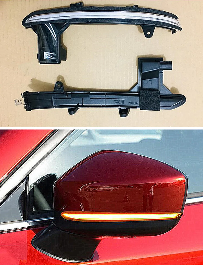 Для Mazda CX-5 CX5 KF CX-8 CX-9 CX9 Динамический указатель поворота Светодиодный Боковой зеркальный индикатор Заднего вида последовательный мигающий светильник