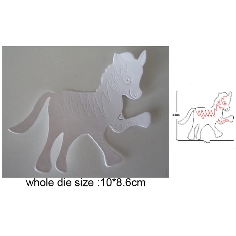 

Animals Unicorn Horse New 2021 Metal Cutting Dies for Scrapbooking Paper and Card Making Decorative Embossing Die Cut Craft dies