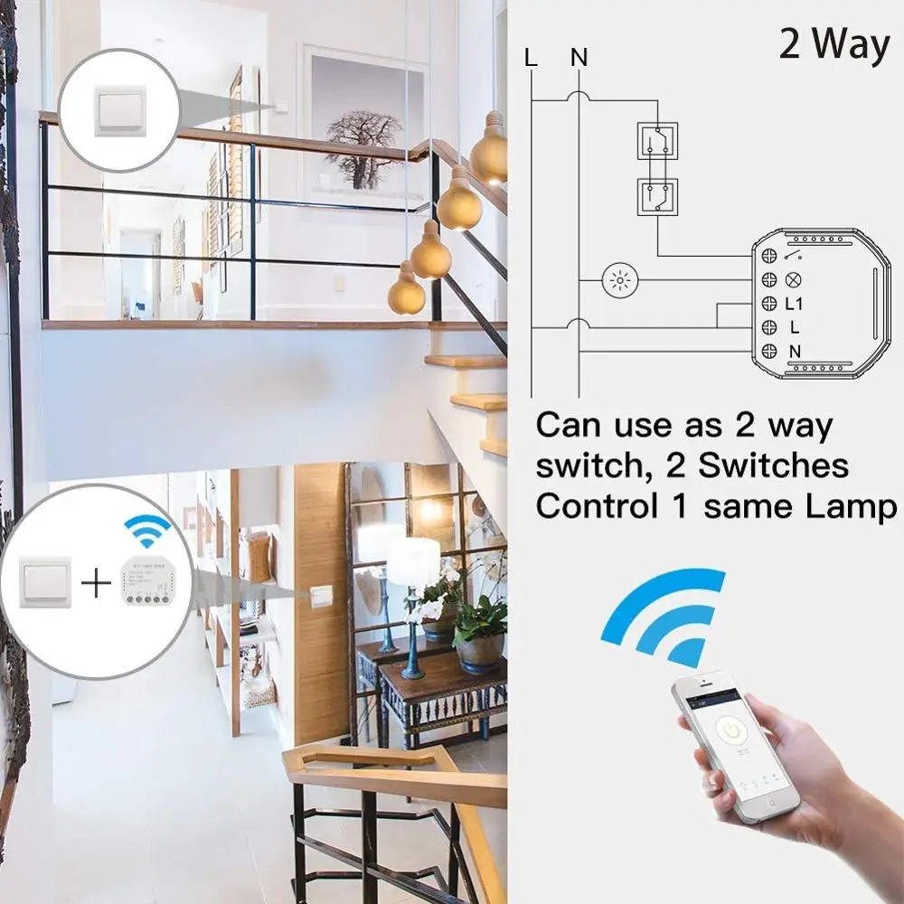 Умный пульт дистанционного управления Wifi переключатель мини розетка ewelink