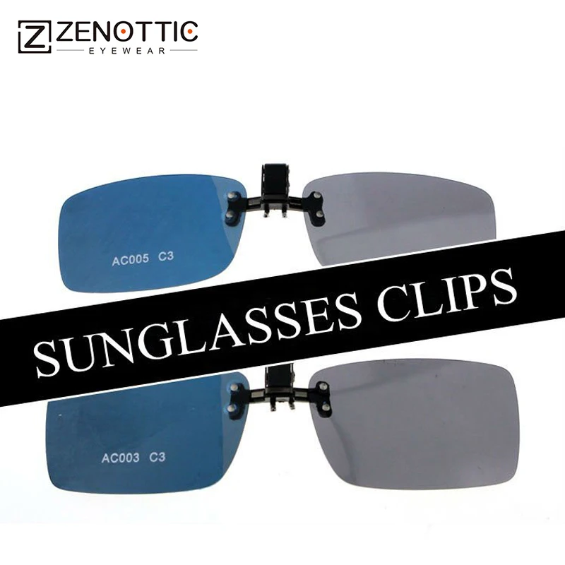 

ZENOTTIC Brands High Quality Fold Flip Up Polarized Clips On Sunglasses For Men And Women Sun Glasses Night Driving Glasses Lens