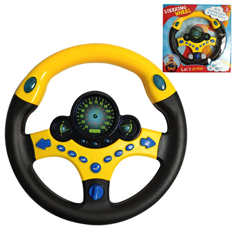 Детская имитация копилота рулевое колесо игрушки Акустооптическая музыка