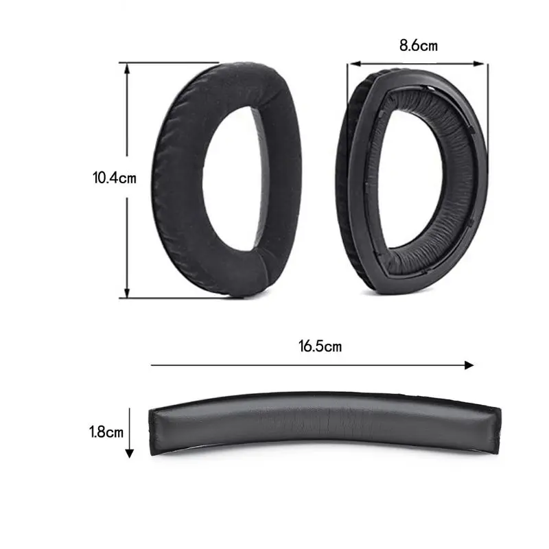 

T3EE Velvet Replacement EarPads Headband for -sennheiser hd700 Headset Universal Bumper Earmuff Cover Cushion