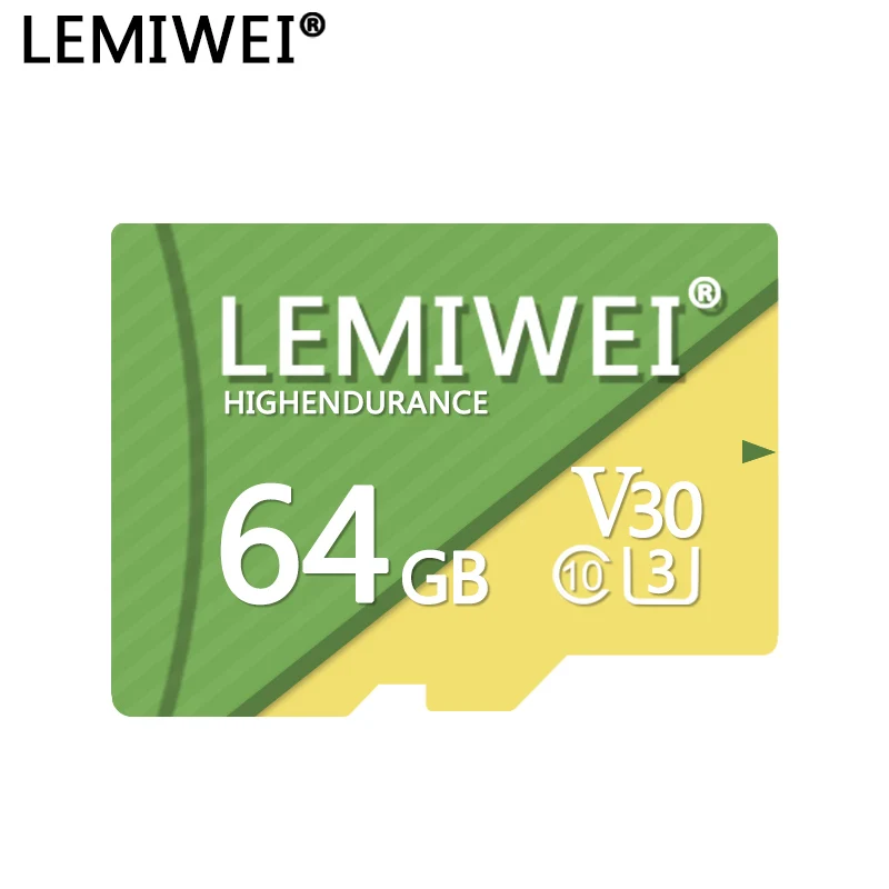 Карта памяти C10 LEMIWEI высокопрочная карта 16 ГБ 32 64 Гб 128 V30 UHS-III TF видеокарта для