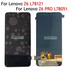 ЖК-дисплей Amoled для Lenovo Z6 ProZ6ProL78051L78121, сенсорный экран с дигитайзером в сборе, черный, 6,39 дюйма, замена, оригинал