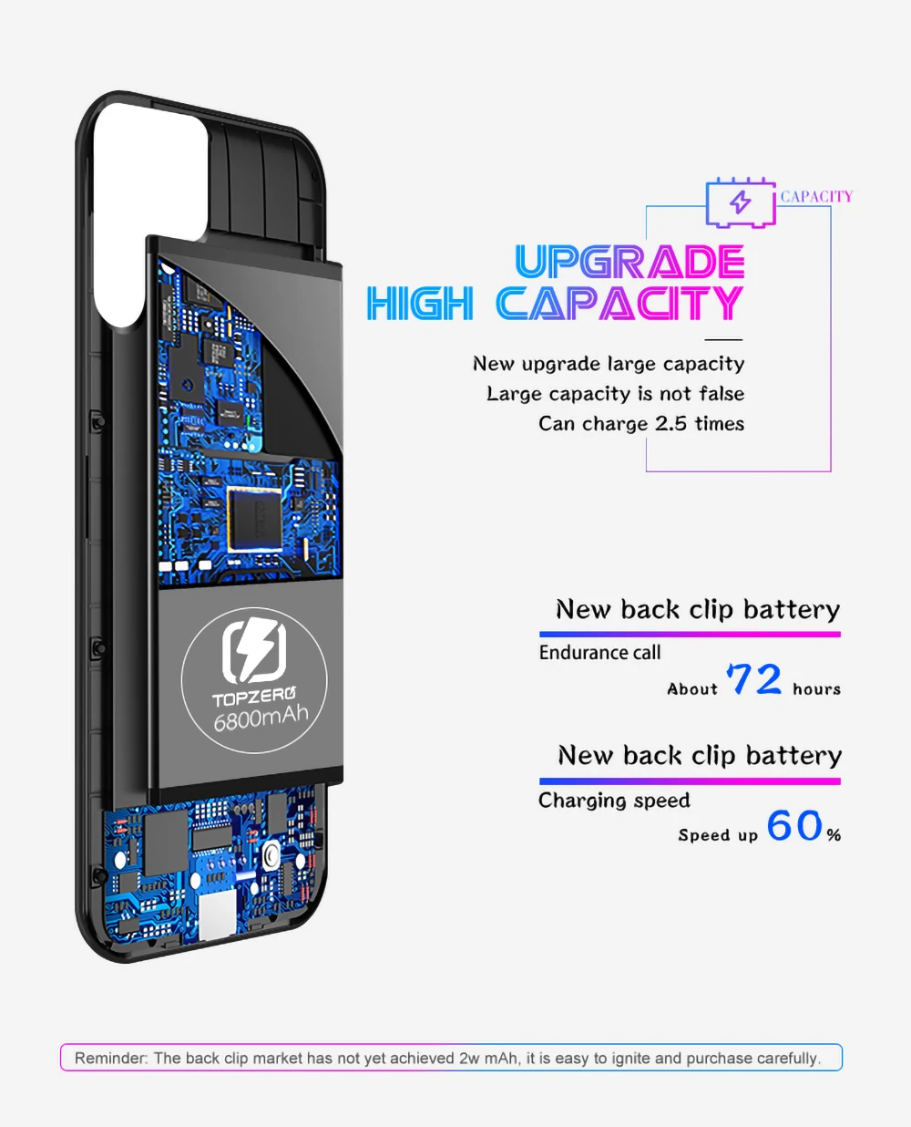 TOPZERO чехол для зарядного устройства для huawei P30 6800 мАч портативный тонкий внешний аккумулятор чехол для huawei P30 PRO Чехол для зарядки