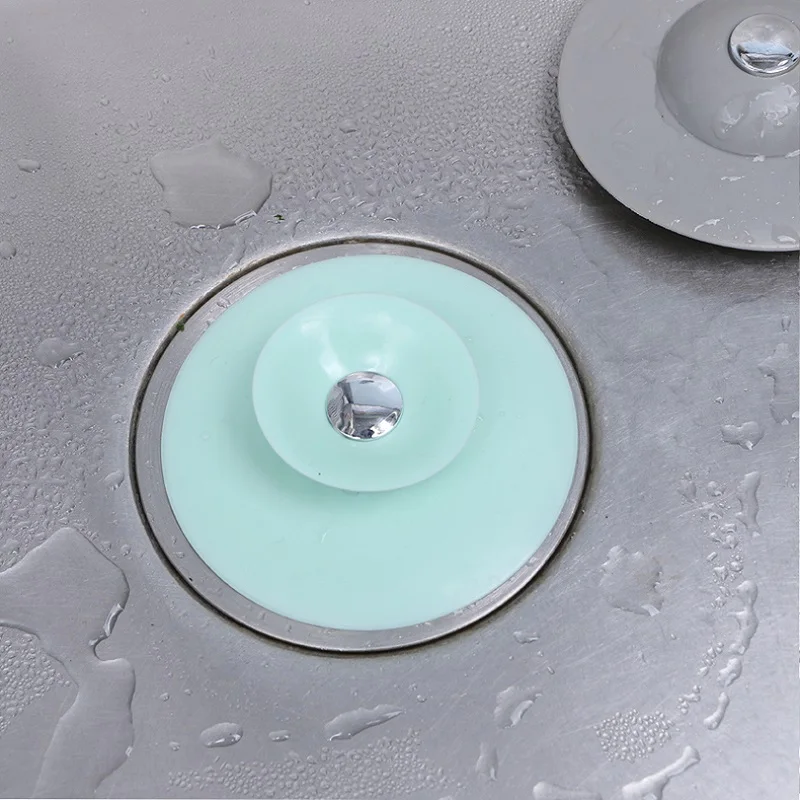 

Sink Drain Stopper Silicone Strainer Shower Bathtub Floor Water Stopper Rubber Kitchen Bathroom Deodorant Plug Hair Pickups Home
