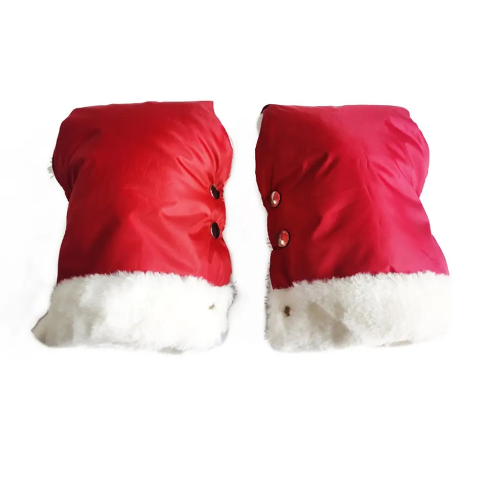 2 шт. зимняя теплая прогулочная коляска перчатки Водонепроницаемый аксессуары