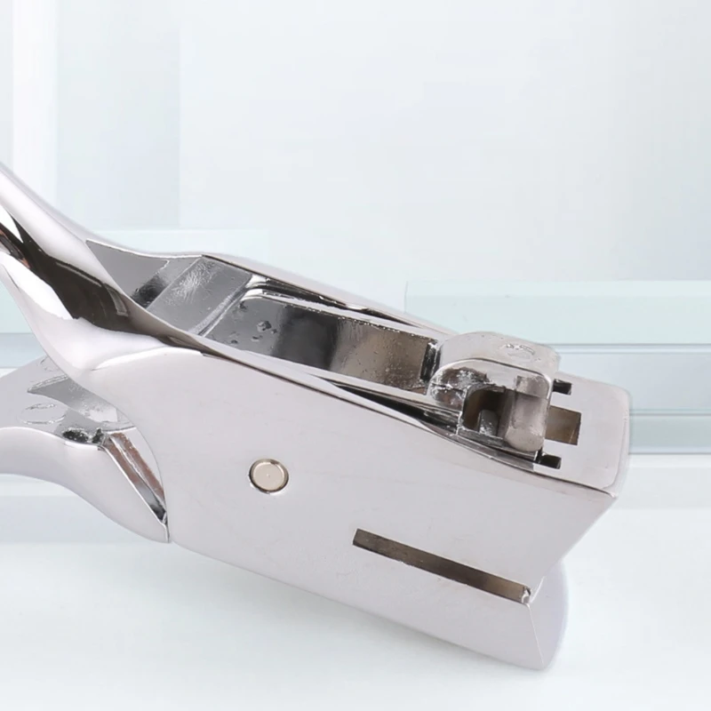 

Metal Single Oval Hole Puncher Hand Held Paper Punch Cut Plier for Scrapbooking Border School Office Supplies X6HB