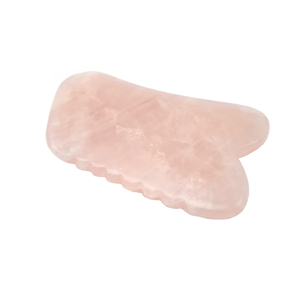 Хит продаж розовый кварц порошок кристалл гуашь скребок гуаша для лица с