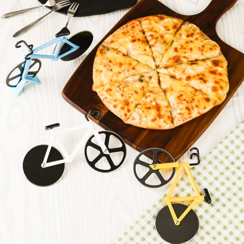 Велосипедный нож для пиццы двойной из нержавеющей стали велосипедный | Дом и сад