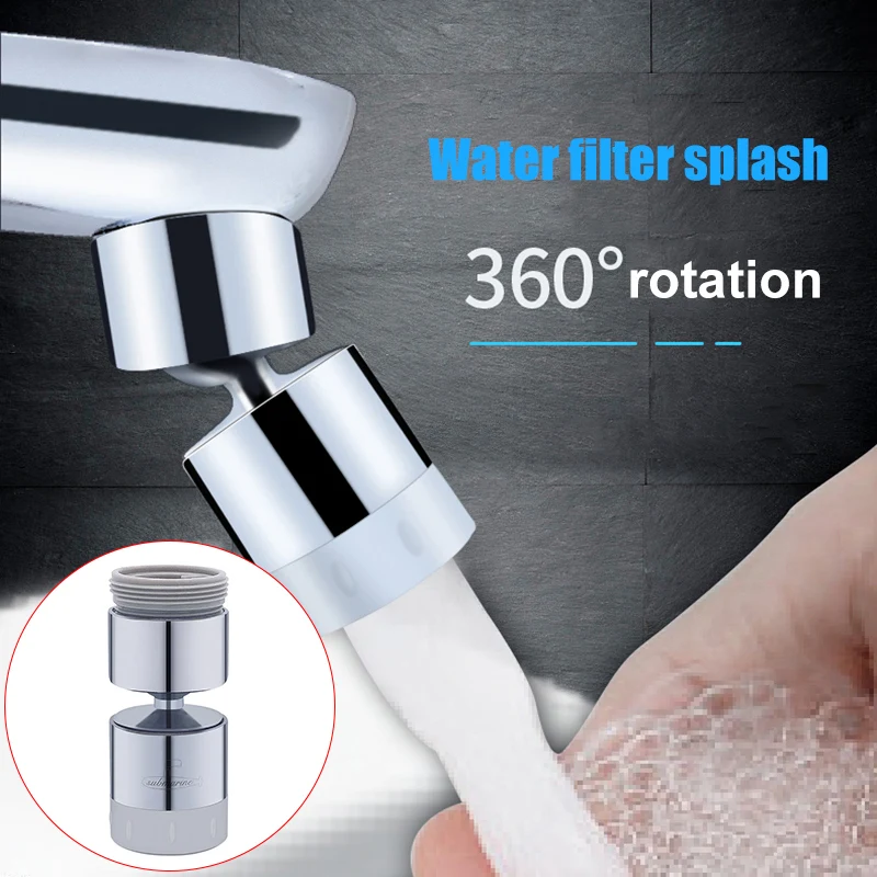 Newly 2-Flow Kitchen Sink Aerator 360-Degree Swivel Faucet Water Saving Extender for Home Bathroom XSD88 | Обустройство дома