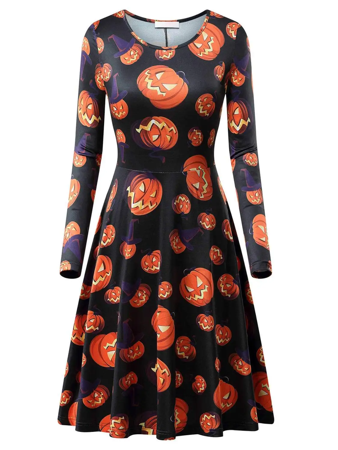 2019 Быстрая отправка девушка Для женщин с длинным рукавом тыквы Череп для