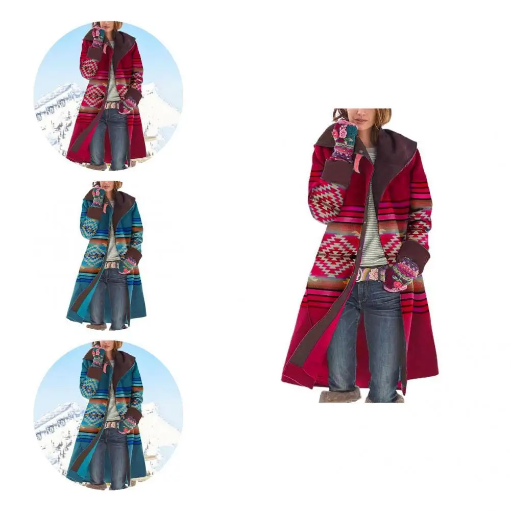 

Comfortable Wear Lightweight Loose Fit Button Warm Windbreaker for Gift