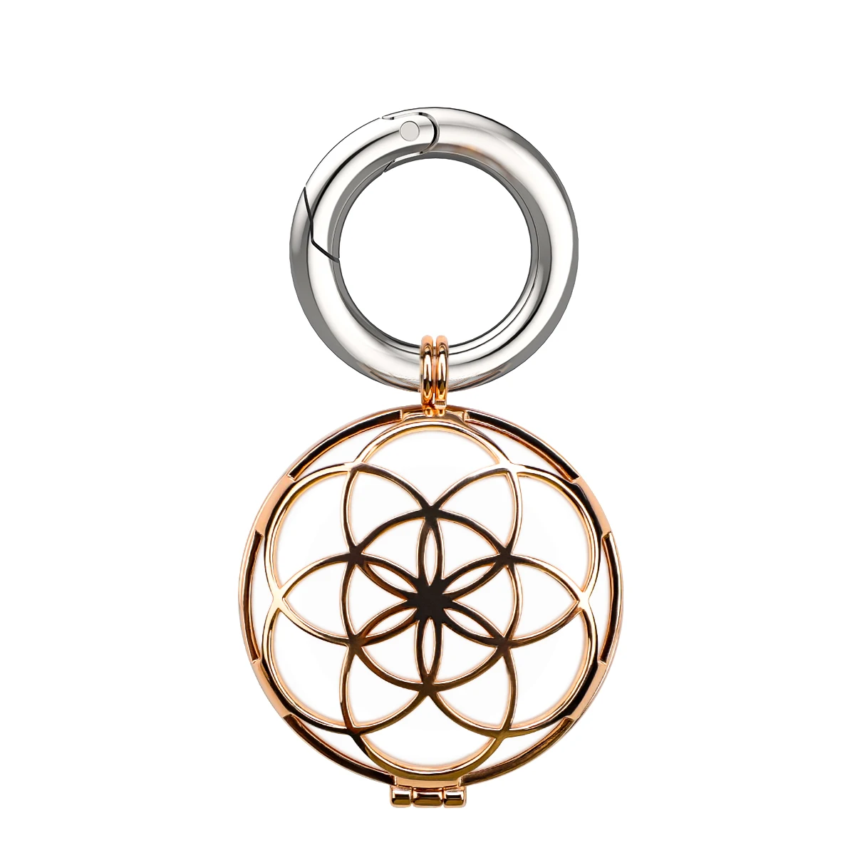 

New Luxurious Airtag Protect Case Metal Magnetic Diamond Studded Keyring Anti-Lost Positioning Tracker Apple AirTag Sleeve Cover