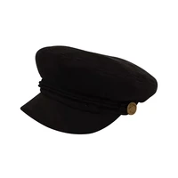 hot autumn fashion women hat british style warm black retro newsboy caps military octagonal cap female visor caps