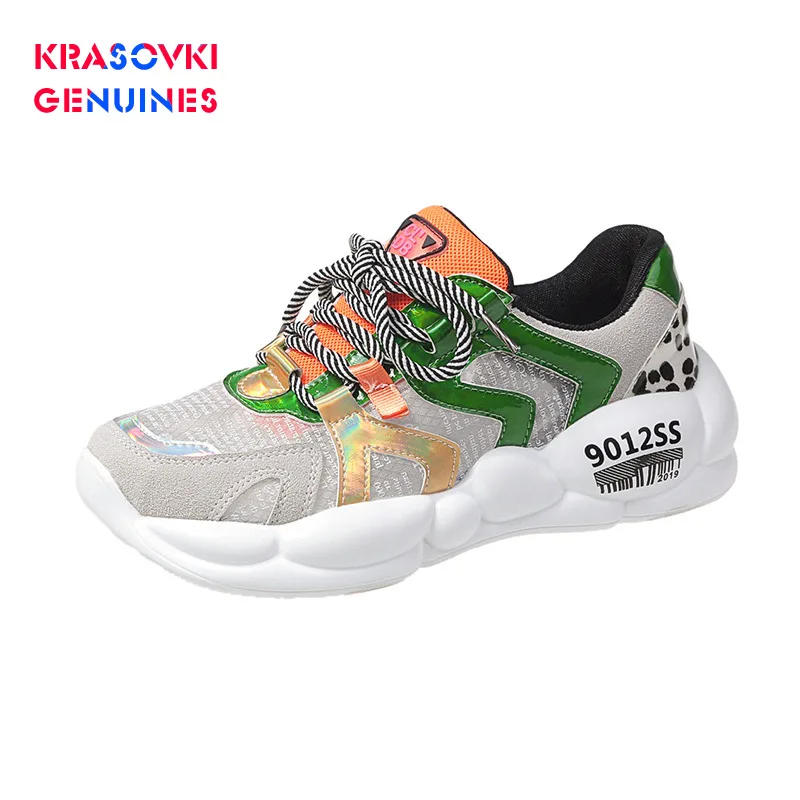 Krasovki Genuines/женские кроссовки Прямая поставка сезон осень яркие цвета
