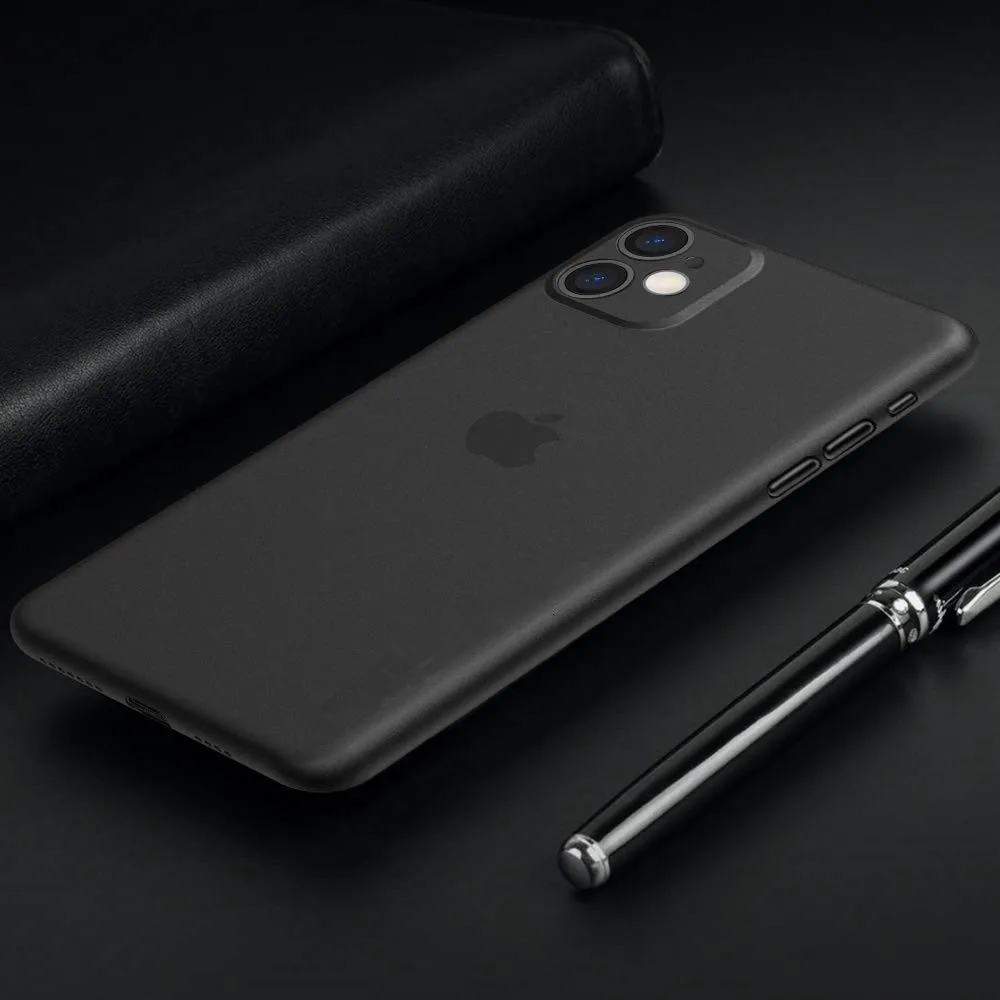 1000Pcs Ultra Thin Matte Hard Cover For iPhone 12 11 Pro Max X XS XR 8 7 Plus 6 6S 5 5S SE 2020 Fingerprint Resistant Phone Case |