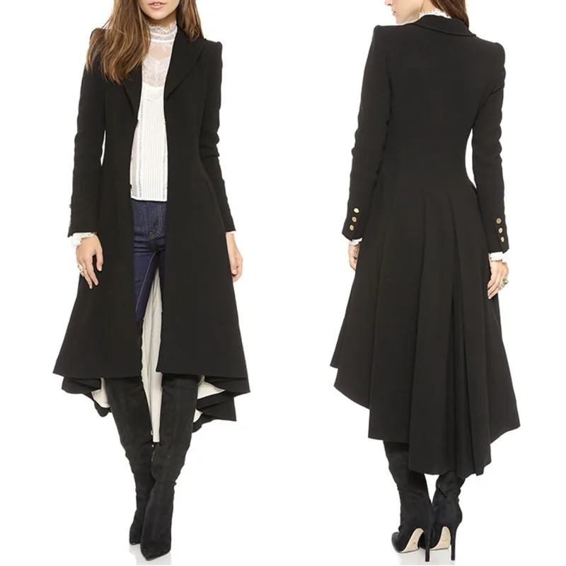 Пальто женское Шерстяное на подкладке Осень-зима большой размер | Женская одежда