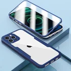 Прозрачный чехол с полной защитой корпуса 360 для iPhone 13Pro 11 12 Pro Max X XR XS 7 8 Plus с передней защитой экрана, противоударный чехол