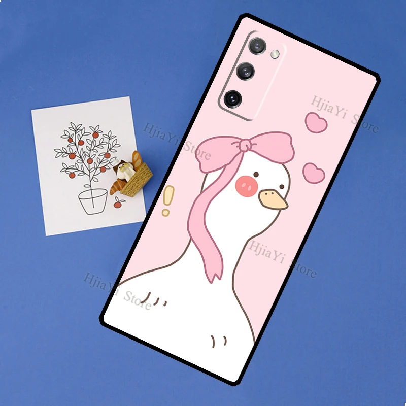 Funny little yellow duck Phone Case For Samsung Galaxy S20 FE S21 Note 20 Ultra 10 Plus S9 S8 S10 Cover | Мобильные телефоны и