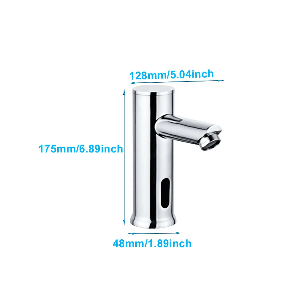 

Modern Automatic Sensor Deck Mounted Kitchen Bathroom Sink Tap Single Hole Basin Faucet Accessories Brass Home Cold Water
