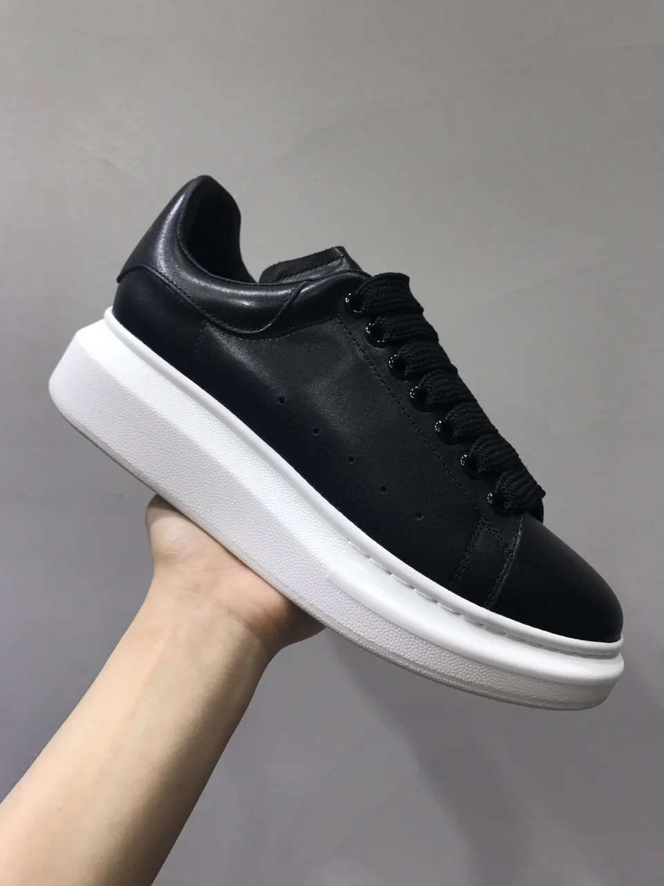 White Bottom Vibsterimma высокое качество Для женщин из натуральной кожи; белые кроссовки на шнуровке; Классическая Повседневная обувь для бега - Цвет: White Bottom