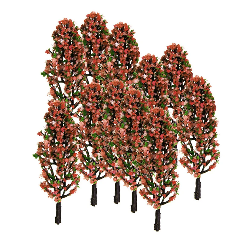 

20 Pcs 8.5cm Train Layout Model Flower Trees Scenery Sand Table Durable Useful