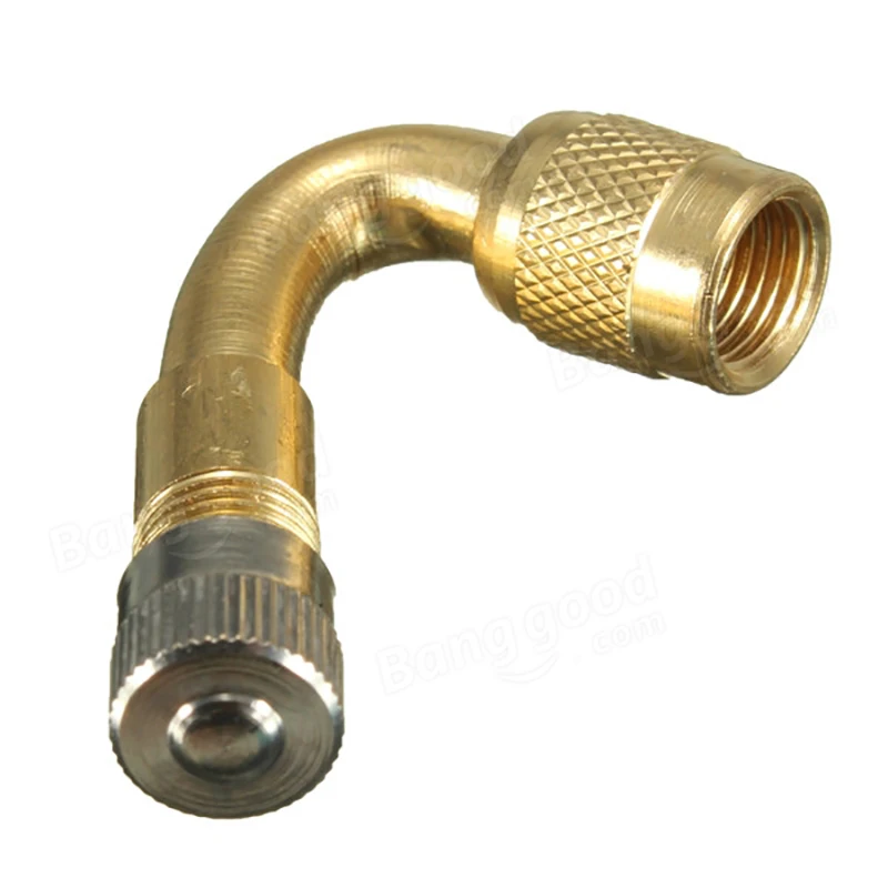 Auto Truck Motorcycle Car Angle Brass 45/90/135 Degree Air Tyre Valve Extension Adaptor Schrader Stem Wheel Tires Parts | Спорт и