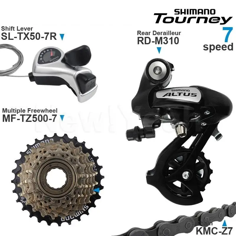 Переключатель передач SHIMANO TOURNEY 3x6 3x 7 скоростей включает переключатели TX50 M310