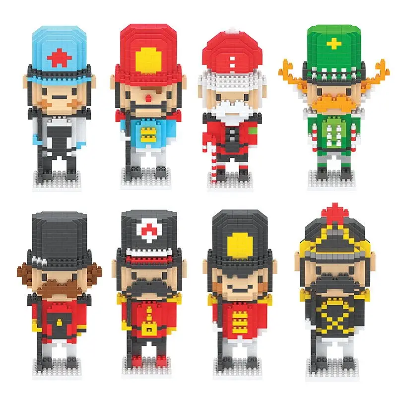Горячая кукла Щелкунчик микро алмазный блок Рождественская британская