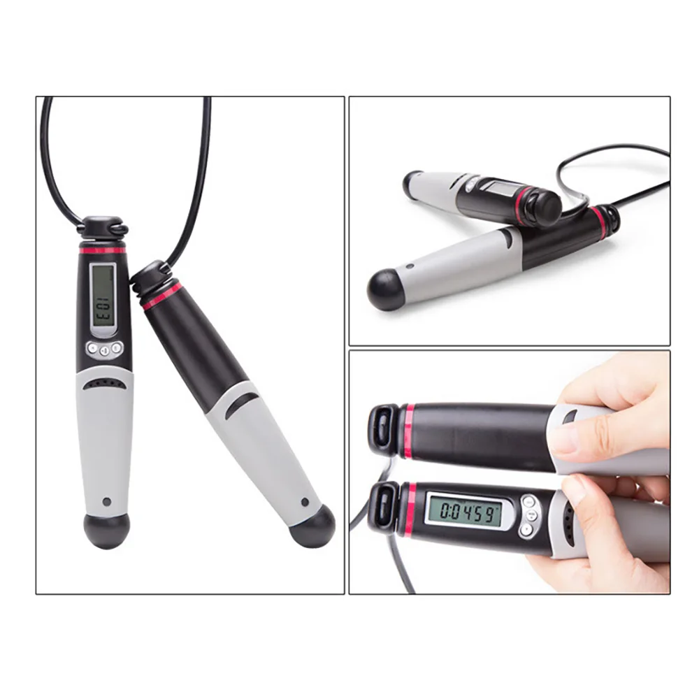 

Adult Fitness Built-in Bearings Automatic Lap Counting Time Automatic Screen Extinguishment Special Jump Rope for Test Calories