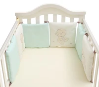 6pcs 3030cm velvet cartoon baby bedding sets kit de ber%c3%a7o cotton washable baby crib bumpers infant