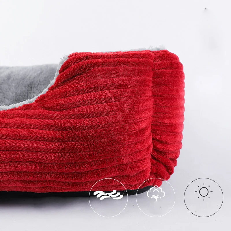 

Rectangle Dog Bed Sleeping Bag Kennel Cat Puppy Sofa Bed Pet House Winter Warm Beds Cushion for small dogs legowisko dla kota