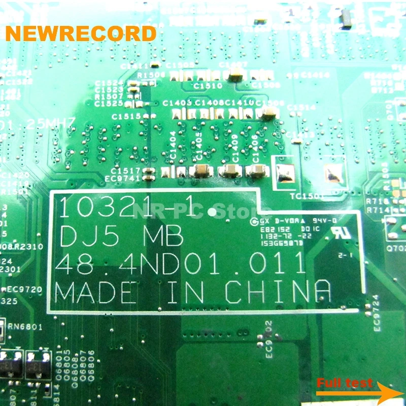 Материнская плата NEWRECORD DJ5 MB 48. 4nd01. 011 CN-0MJPRW 0MJPRW для ноутбука Dell Vostro V131 материнская