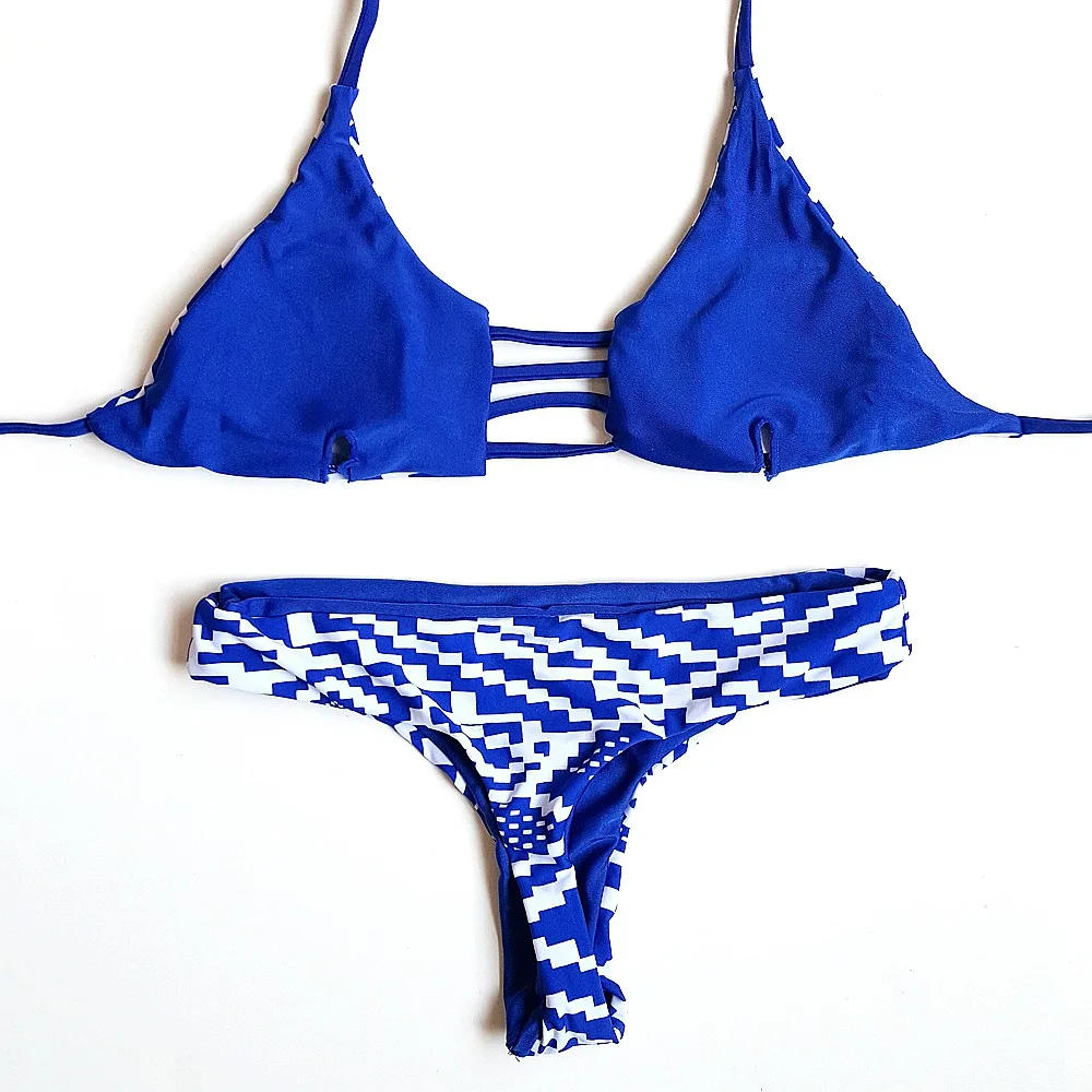 

Fashion Striped Sexy Banded Bikini Suit Summer Beach Seaside Women's Seperated Swimwear