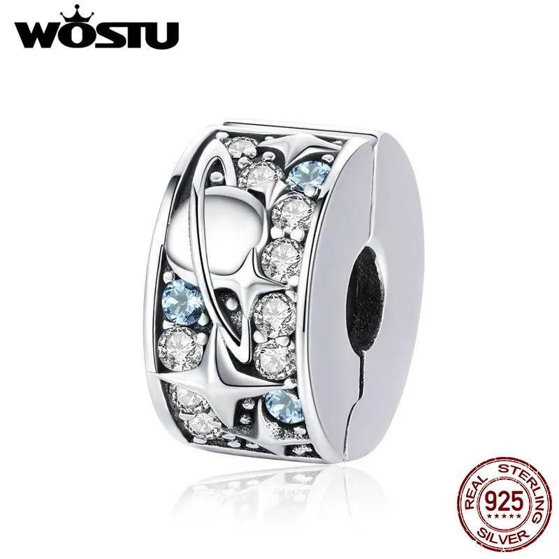 Браслет WOSTU CQC985 из стерлингового серебра 925 пробы с подвеской в виде шарма